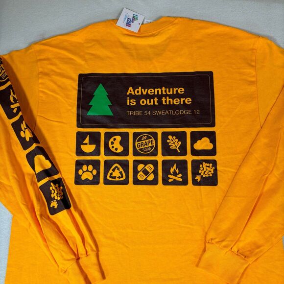 Disney’s Up T-shirt Men’s Large Long Sleeve Russell Wilderness Explorer New - Picture 6 of 8